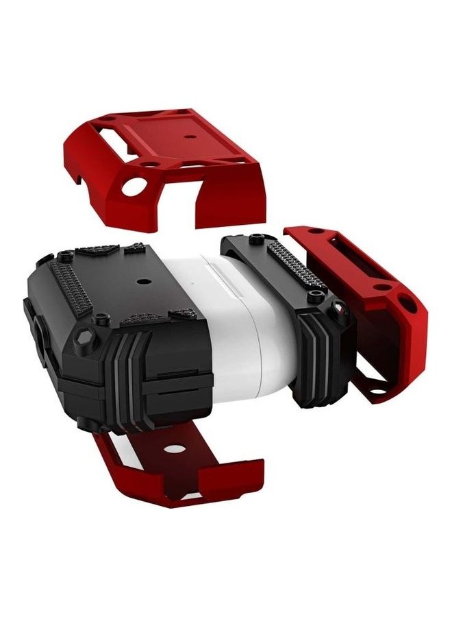 BGM Iron Man Four-corner Shockproof Earphone Protective Cover For AirPods Pro Red - Image 4