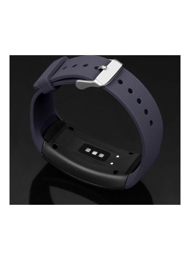 BGM Textured Silicone TPU Strap For Samsung Galaxy Gear Fit2 3D Grey  - Image 4