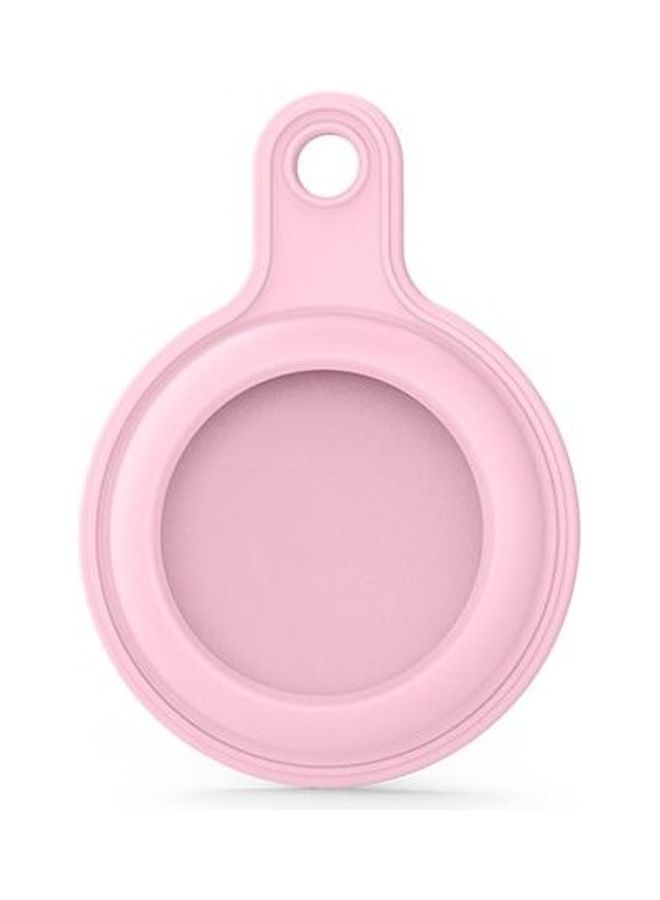 BGM - Gel Leather Case Cover with Switchable Keychain Ring for Apple AirTag Pink - Image 1