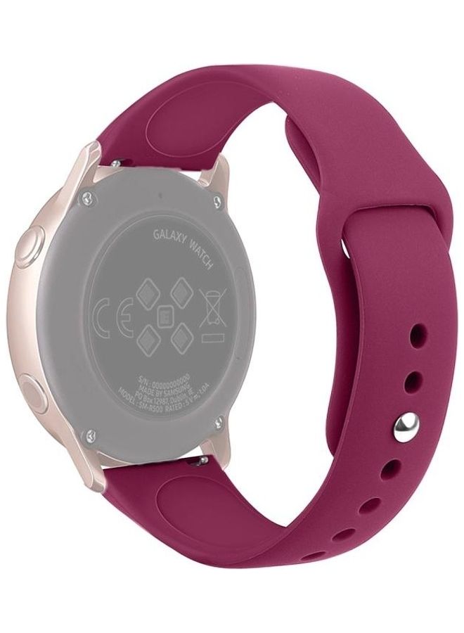 BGM Silicone Wrist Strap Watchband For Samsung Galaxy Watch Active2 Bluetooth Version 44mm Wine Red - Image 3