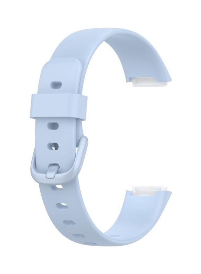 BGM Silicone Color Buckle Replacement Strap Watchband For Fitbit Luxe Blue - Image 1