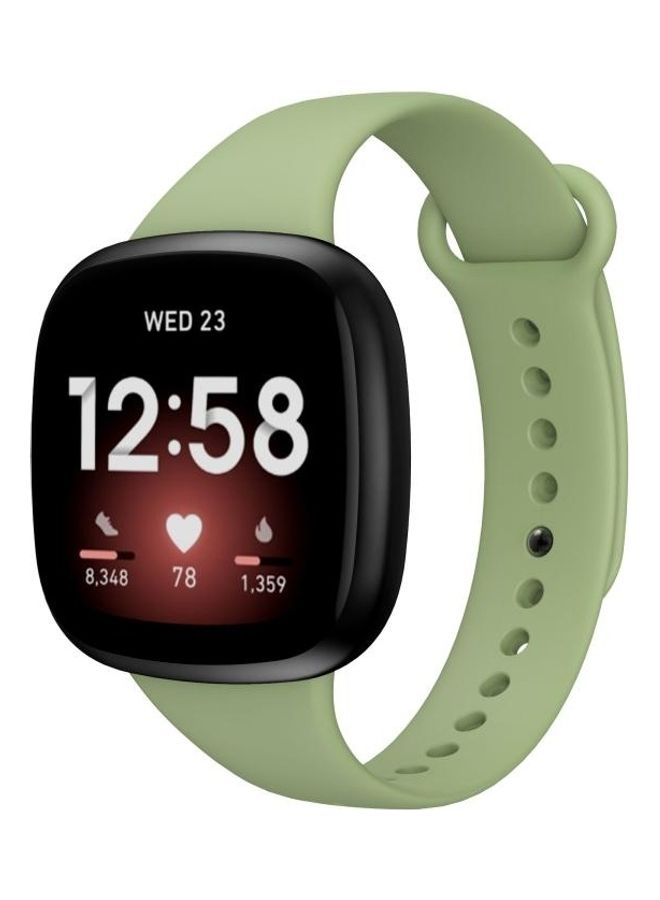 BGM Silicone Replacement Watchband Strap For Fitbit Versa 3 Matcha Green - Image 4