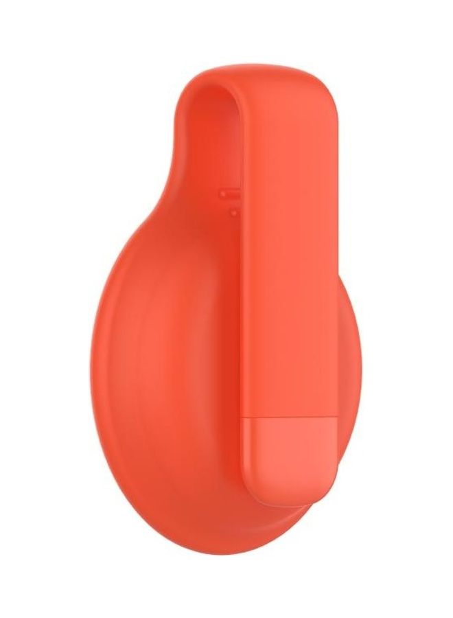 BGM - for Apple AirTag Silica Gel Anti-Scratch Shockproof Protective Cover Soft Case with Steel Clip Red - Image 1