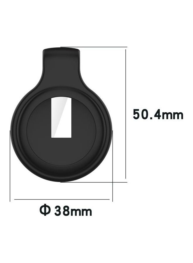 BGM - for Apple AirTag Silica Gel Anti-Scratch Shockproof Protective Cover Soft Case with Steel Clip Red - Image 1