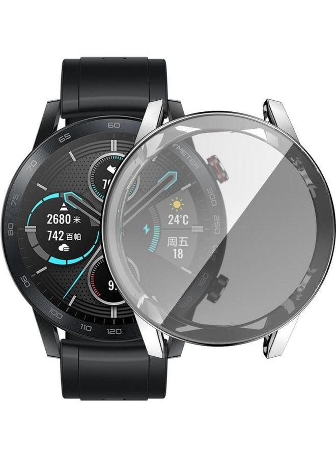 BGM For Huawei Honour Magic 2 Plating TPU All Inclusive Protective Shell Silver - Image 1