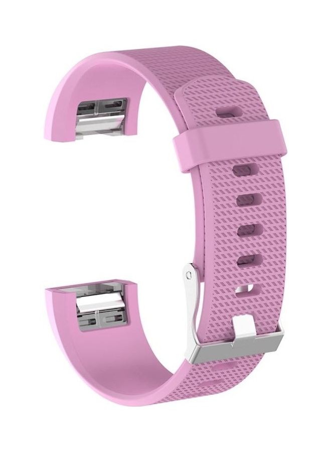 BGM Silicone Replacement Wrist Strap Watchband  For Fitbit Charge 2 Pink