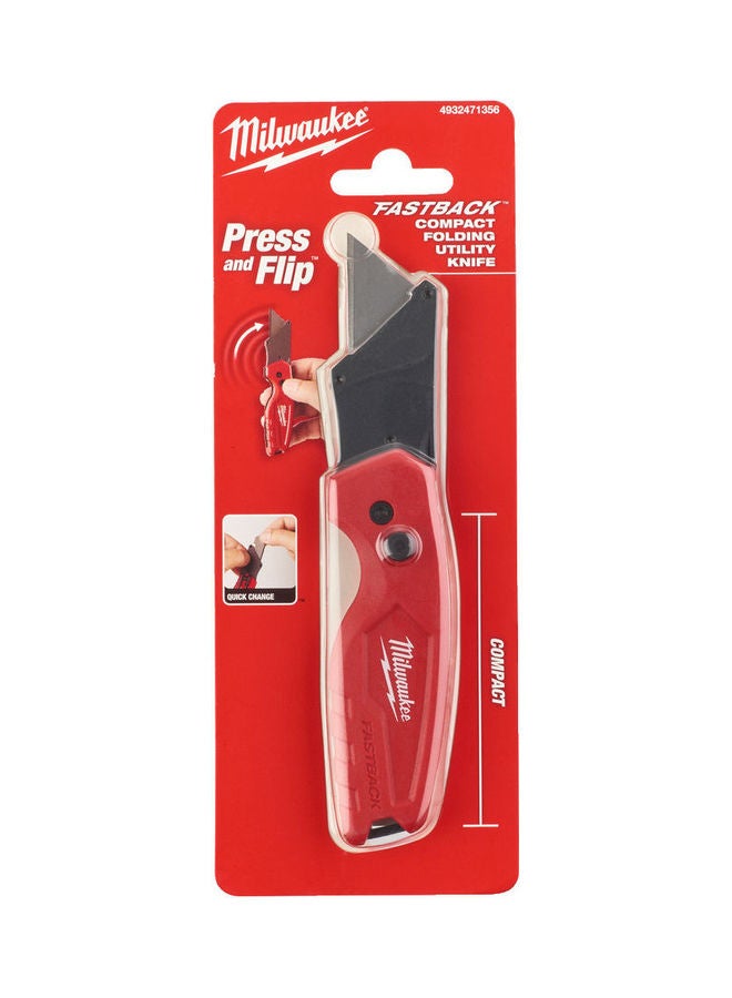ميلواكي سكين فاست باك متعدد الاستخدامات بتصميم قلاب صغير الحجم. أحمر/رمادي 17.5 x 2.5 x 23.5سم - Image 2