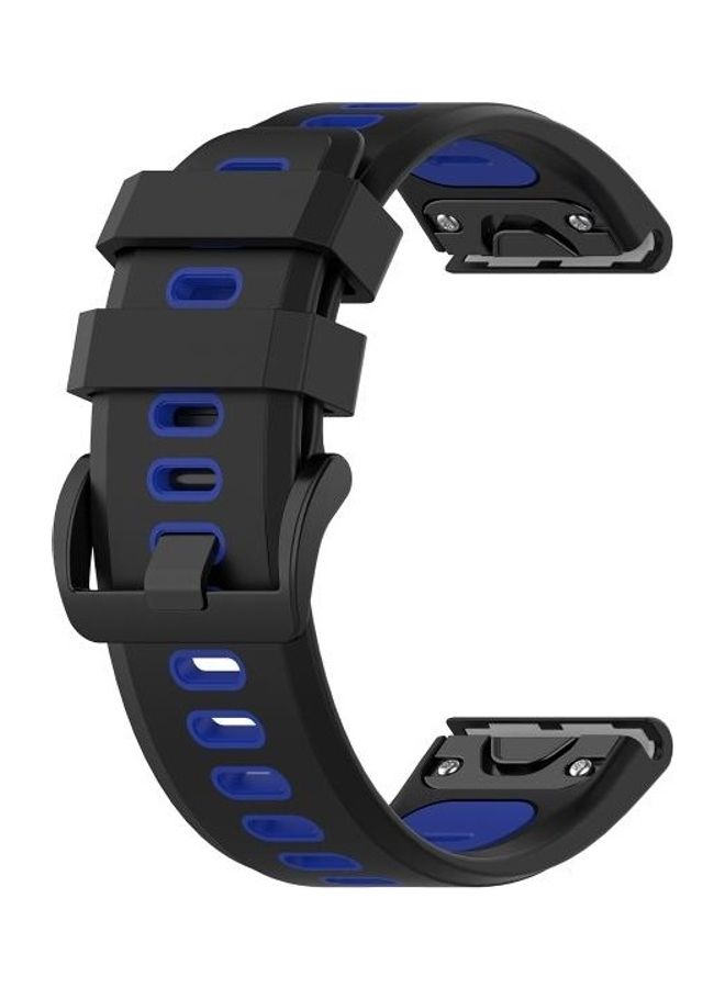 BGM Silicone Strap For Garmin Fenix 6X Black - Image 3