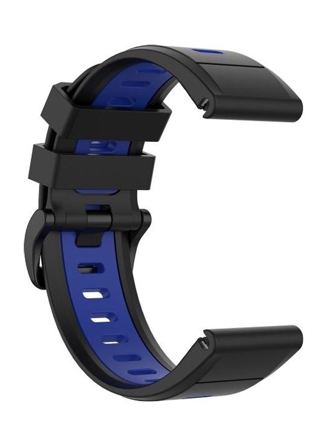 BGM Silicone Strap For Garmin Fenix 6X Black - Image 4