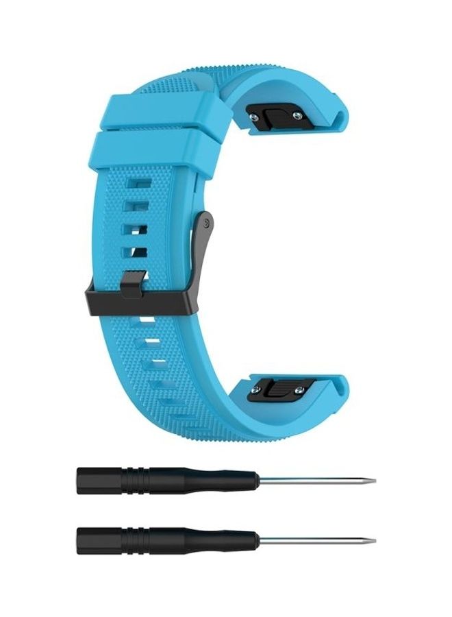 BGM For Garmin Fenix 5X Fenix3 HR Replacement Wrist Strap Watchband Sky Blue
