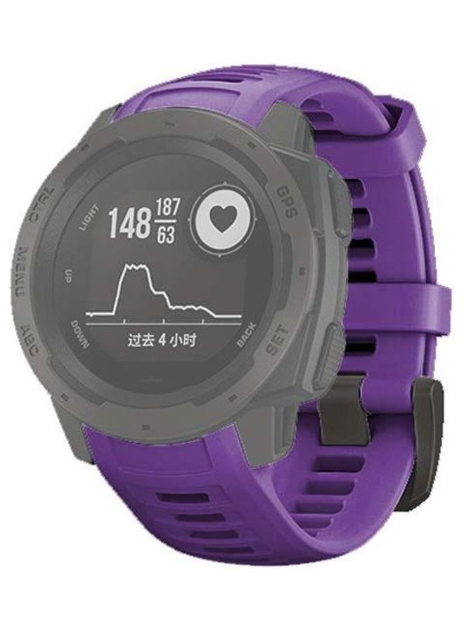 BGM Replacement Wrist Strap For Garmin Purple - Image 1