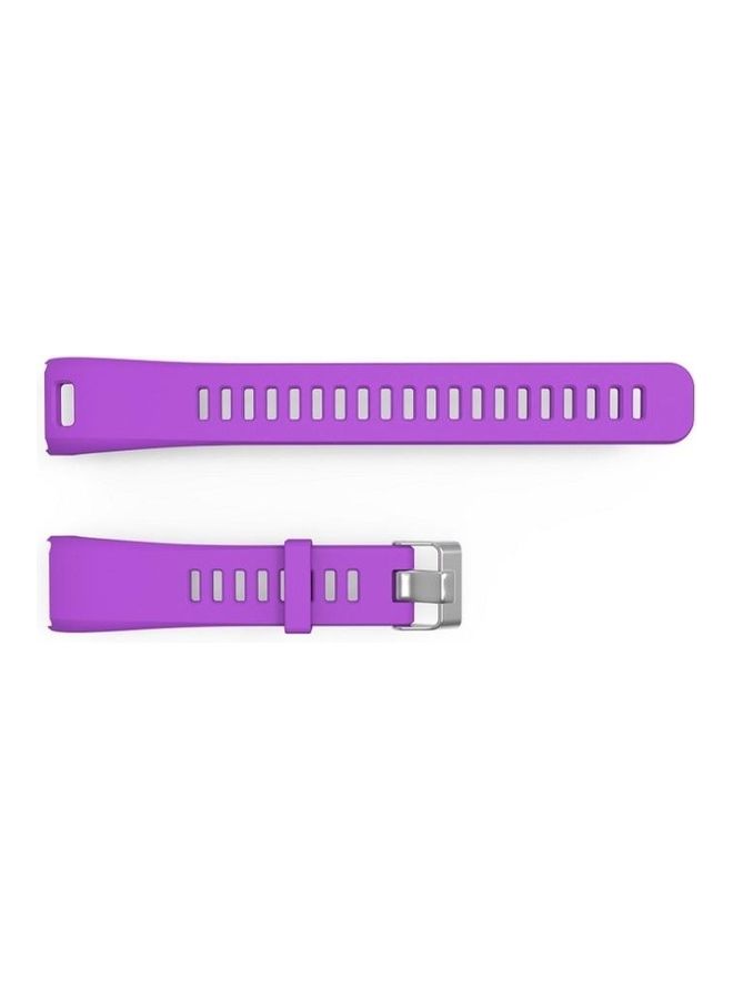 BGM Silicone Sport Wrist Strap For Garmin Purple - Image 4