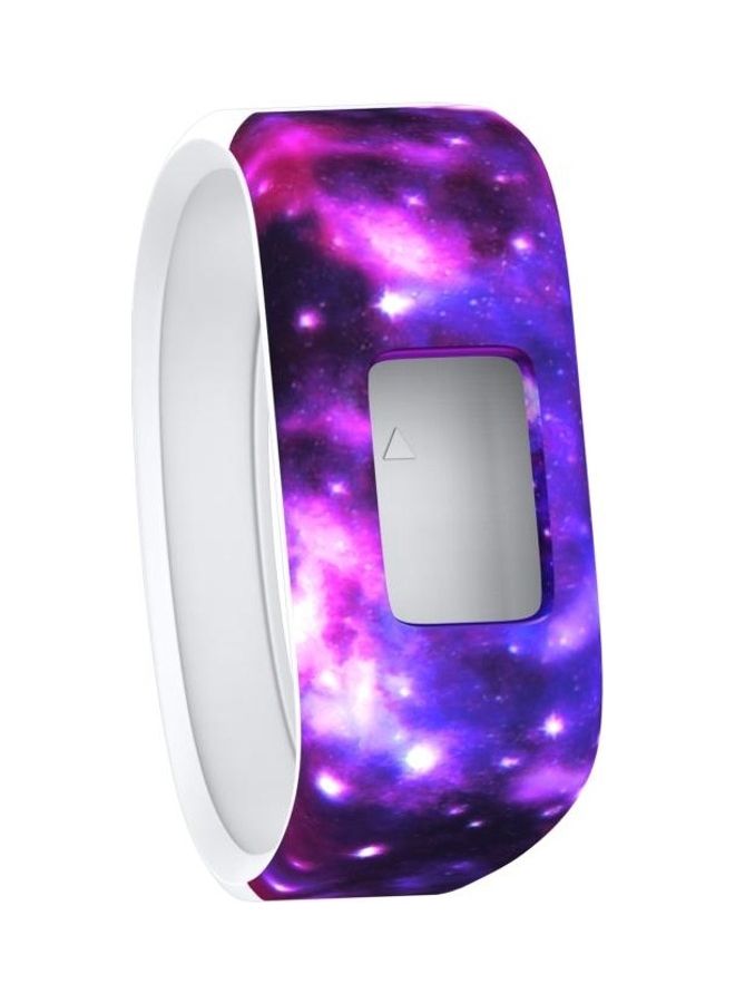 BGM Nebula Pattern Silicone Sport Wrist Strap For Garmin Purple - Image 1