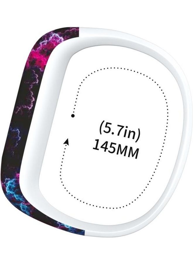 BGM Nebula Pattern Silicone Sport Wrist Strap For Garmin Purple - Image 5