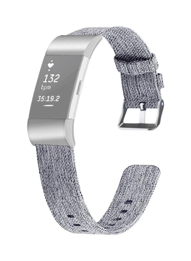 بي جي إم سوار بديل لساعة فيتبيت تشارج 2 رمادي فاتح - Image 1