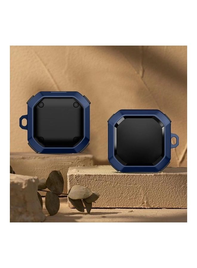 بي جي إم حافظة حماية سماعات أذن لاسلكية ثاندر باتل جير واقية مضادة للسقوط مزودة بخطاف لسماعات سامسونج جالاكسي بادز لايف أزرق - Image 1