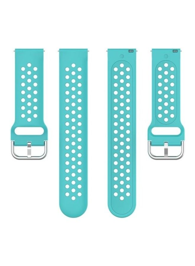 BGM Clasp Solid Colour Sport Wrist Strap Watchband For Huawei Watch GT 46mm / 42mm / GT2 46mm 22mm Green - Image 3