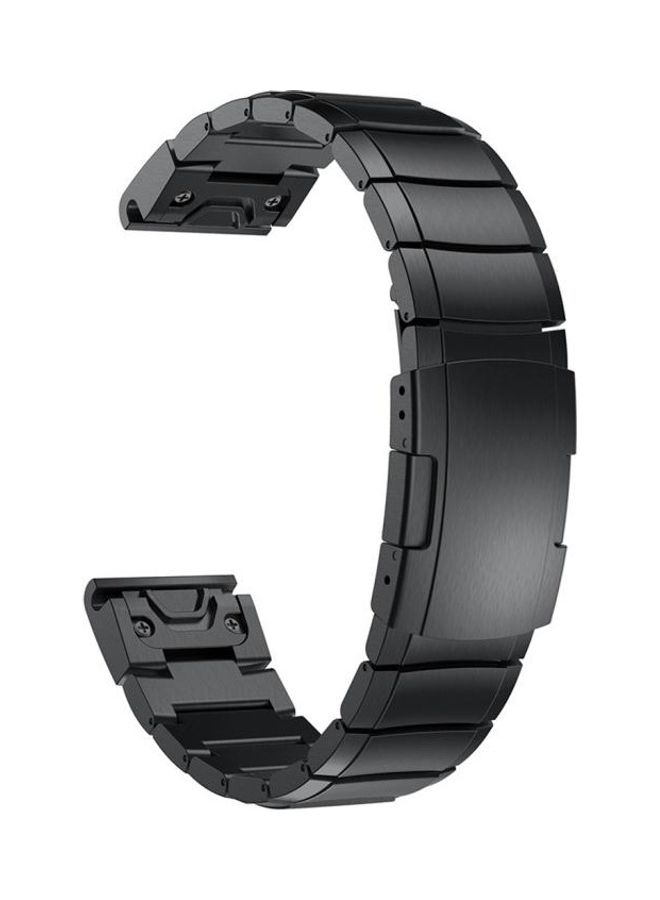 BGM Replacement Strap For Garmin Fenix 5S Black - Image 2