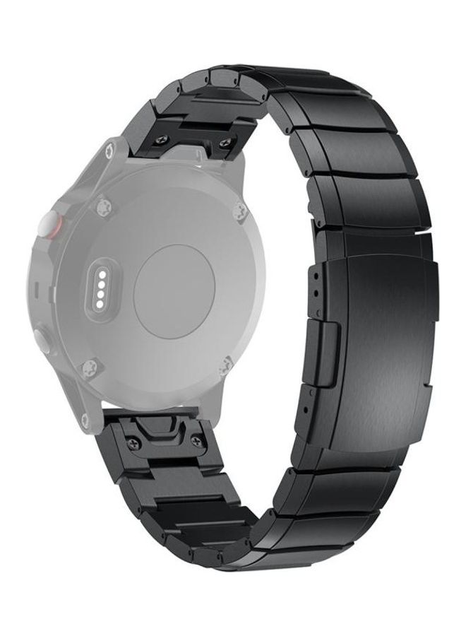 BGM Replacement Strap For Garmin Fenix 5S Black - Image 3