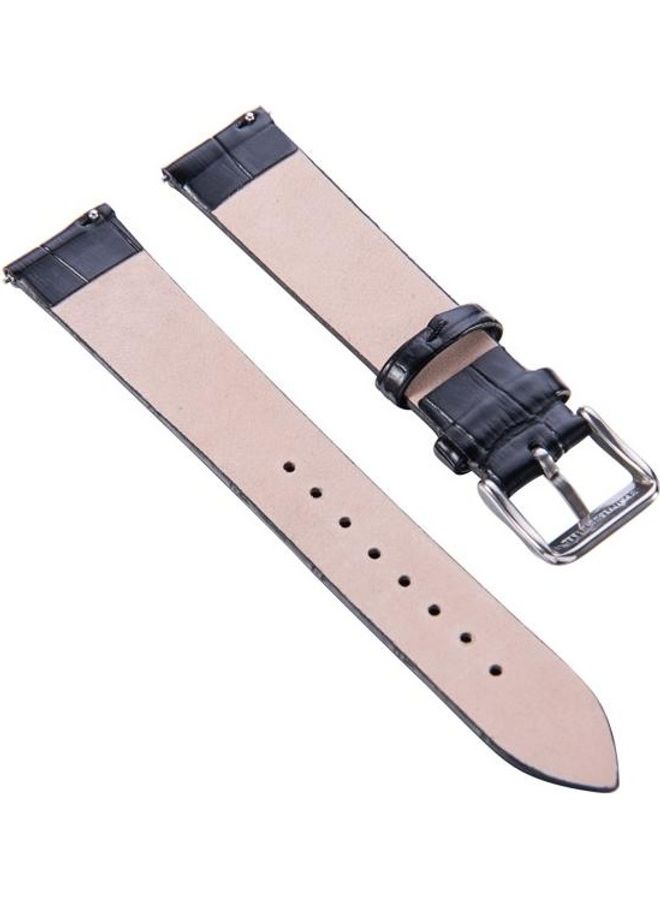 BGM Bamboo Leather Strap For Huawei B5 Black - Image 2