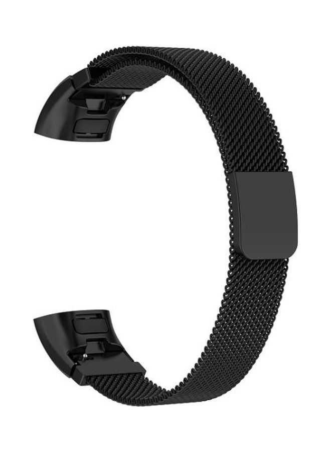 BGM - Milanese Watch Strap For Huawei Band 3 And 4 Pro Black - Image 1