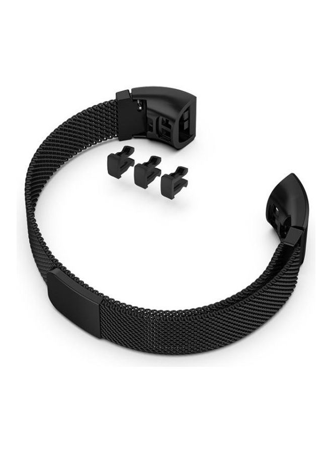 BGM - Milanese Watch Strap For Huawei Band 3 And 4 Pro Black - Image 1