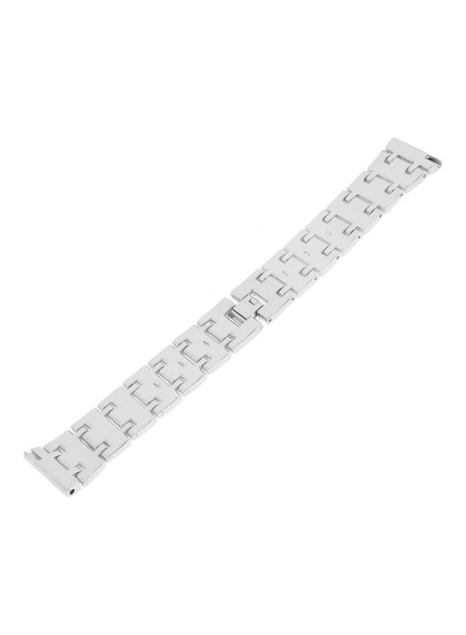 BGM Wrist Strap Watch Band For Samsung Gear S3 Silver - Image 3