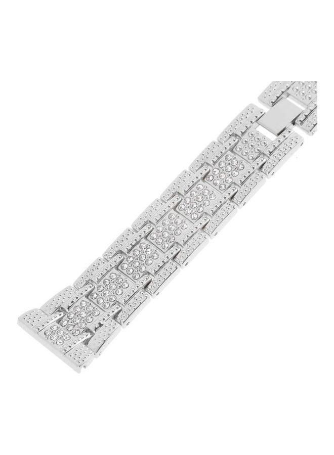 BGM Wrist Strap Watch Band For Samsung Gear S3 Silver - Image 4