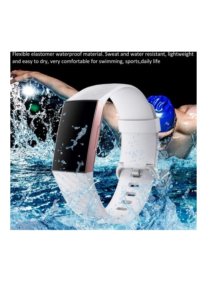 BGM - Diamond Pattern Adjustable Sport Wrist Strap for FITBIT Charge 2 Blue - Image 1