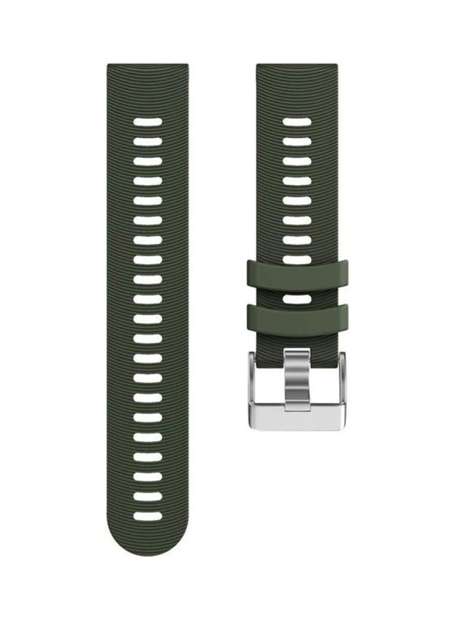BGM Silicone Replacement Band For Garmin Forerunner 245 Army Green - Image 2