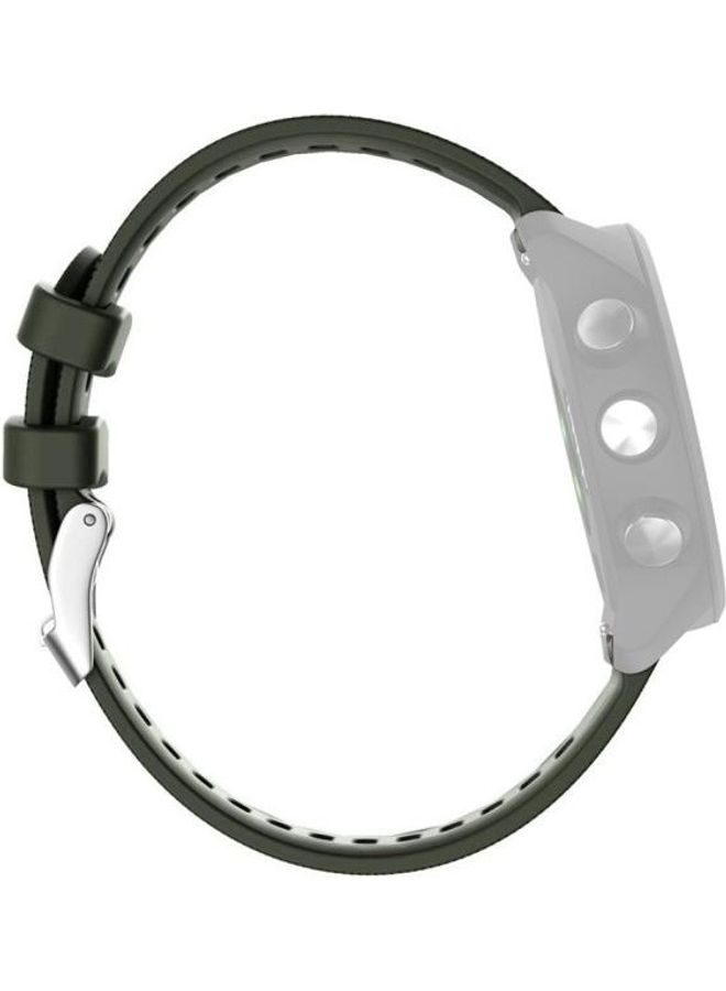 BGM Silicone Replacement Band For Garmin Forerunner 245 Army Green - Image 5