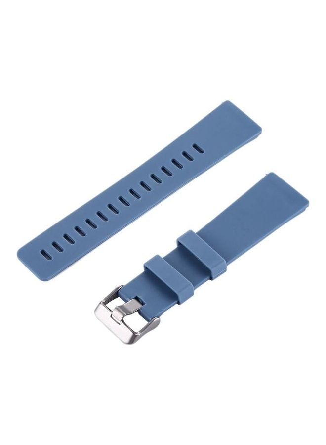 BGM Simple Fashion Silicone Watch Strap For Fitbit Versa / Versa 2 Blue - Image 3