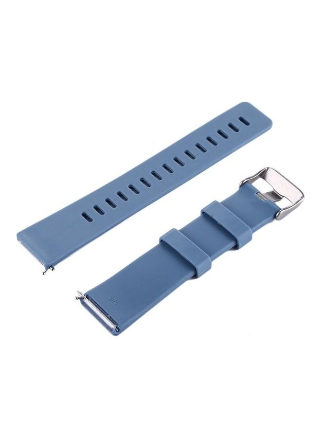 BGM Simple Fashion Silicone Watch Strap For Fitbit Versa / Versa 2 Blue - Image 4