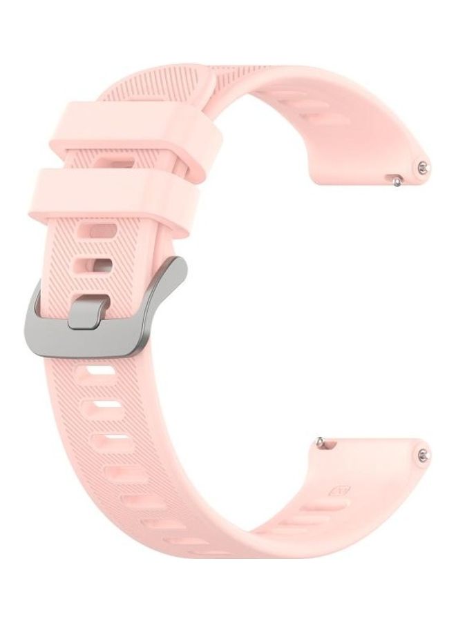 BGM Replacement Strap Band For Garmin Forerunner 158/55 Twill Light Pink - Image 1