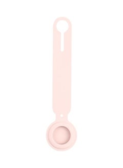 Shockproof Anti-Scratch Silicone Protective Case Cover with Hang Loop For Apple AirTag Flesh Colour