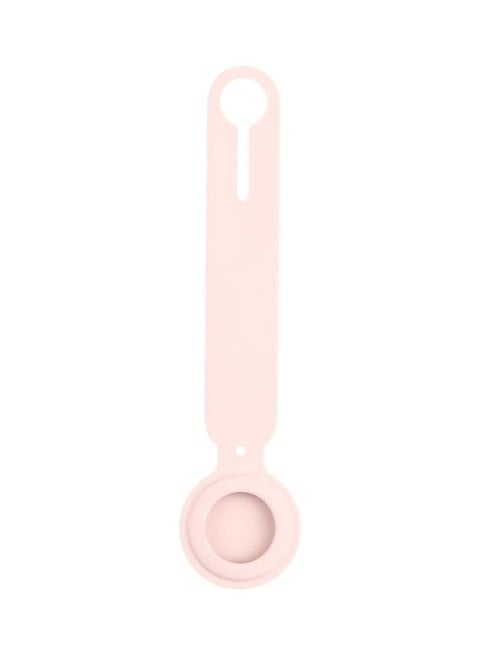 Shockproof Anti-Scratch Silicone Protective Case Cover with Hang Loop For Apple AirTag Flesh Colour