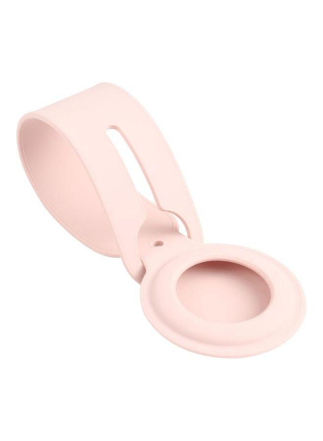 BGM - Shockproof Anti-Scratch Silicone Protective Case Cover with Hang Loop For Apple AirTag Flesh Colour - Image 1