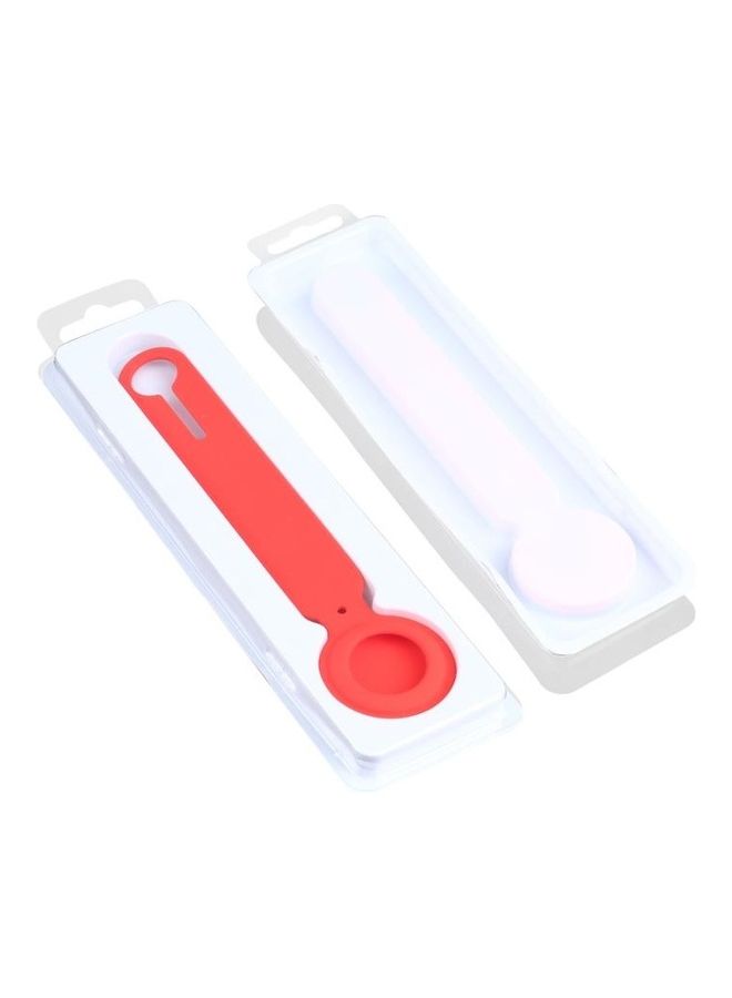 BGM - Shockproof Anti-Scratch Silicone Protective Case Cover with Hang Loop For Apple AirTag Flesh Colour - Image 1