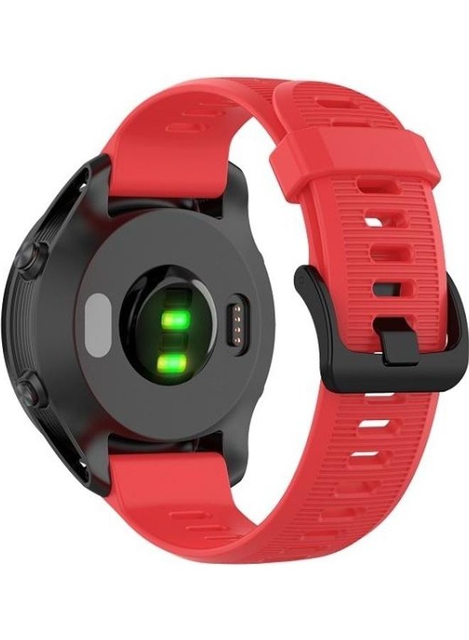 BGM Replacement Silicone Strap For Garmin Forerunner Red - Image 1