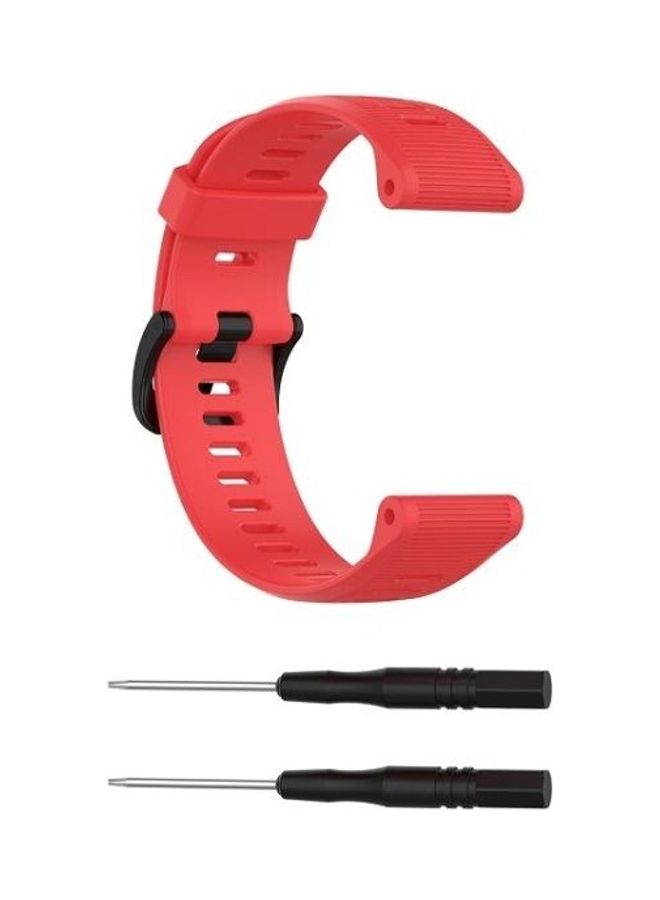 BGM Replacement Silicone Strap For Garmin Forerunner Red - Image 3