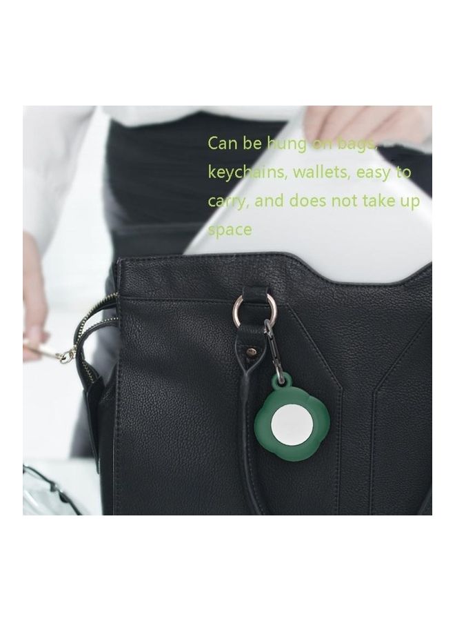 BGM 3-Piece Anti-Lost Tracker Silicone Protective Cover with Carabiner For Apple AirTag Deep Blue - Image 4