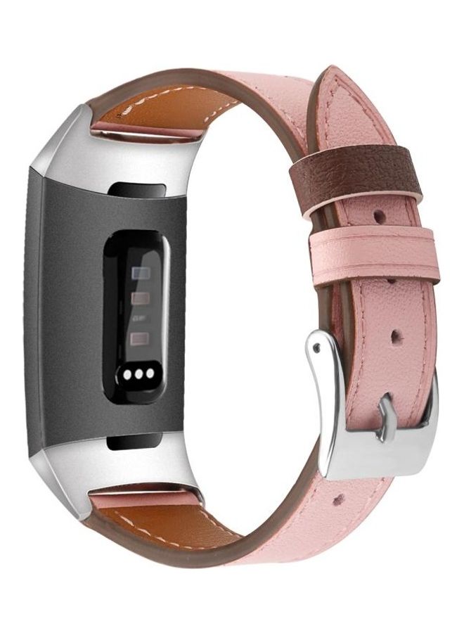 BGM Stainless Steel Strap For Fitbit Charge 4 / 3 Pink - Image 2