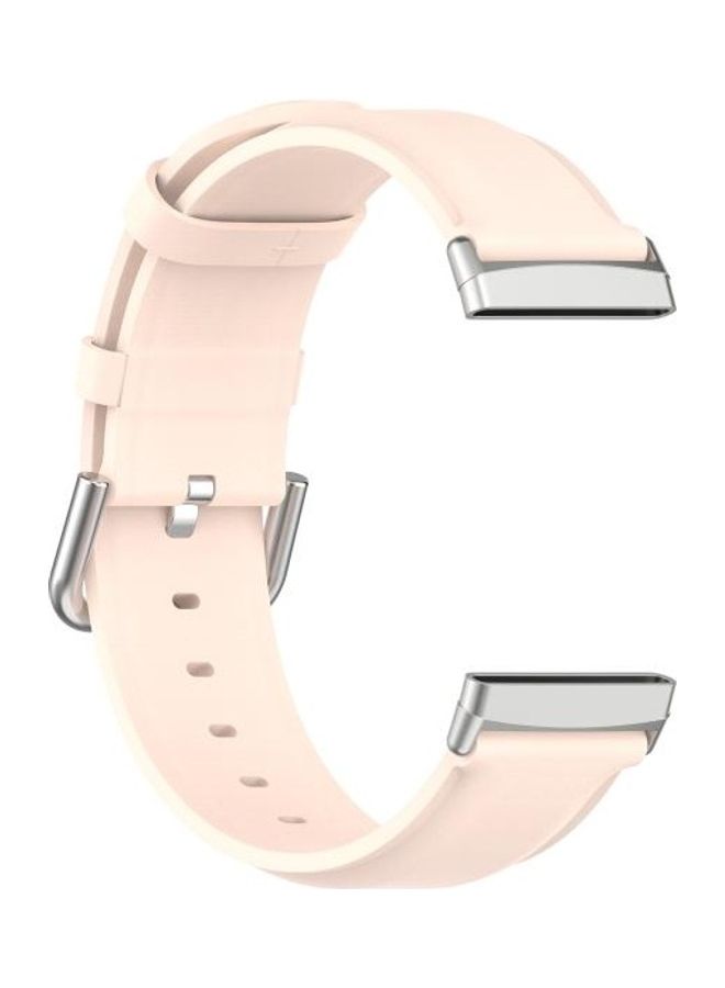 BGM Replacement Leather Strap Band For Fitbit Versa 3/Sense Light Pink - Image 3