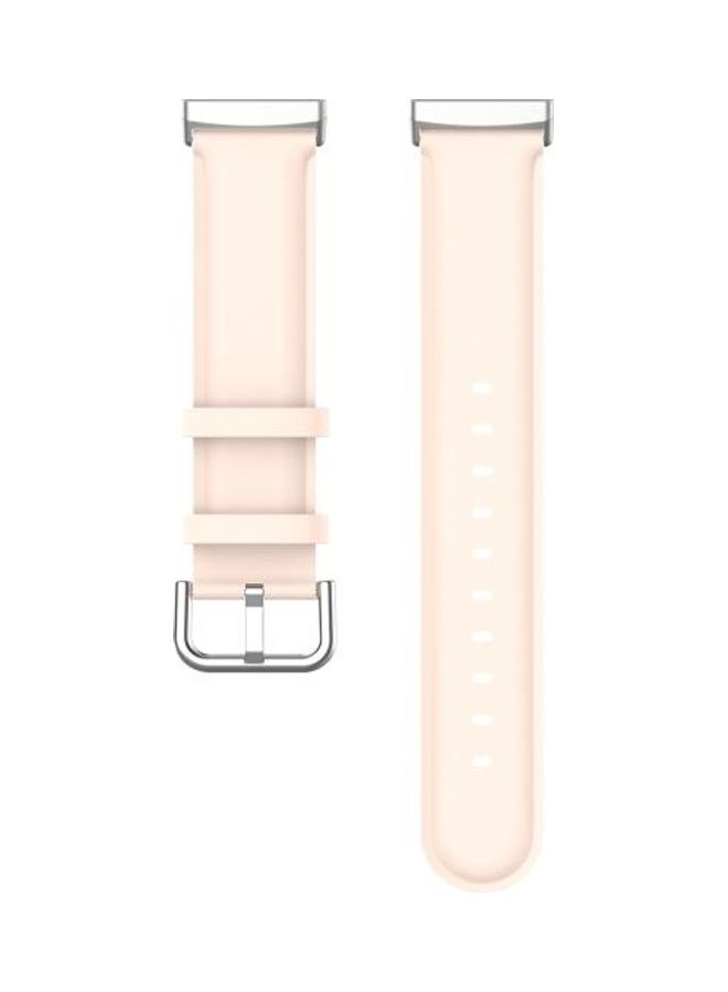 BGM Replacement Leather Strap Band For Fitbit Versa 3/Sense Light Pink - Image 5