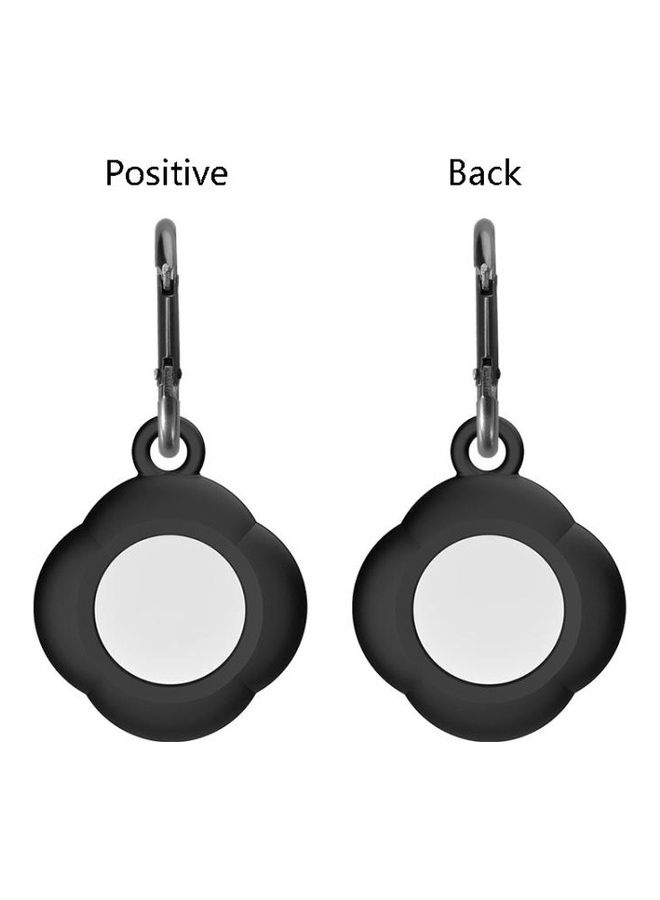 BGM - 3-Piece Tracker Anti-Lost Silicone Protective Cover with Carabiner for Apple AirTag Red - Image 1