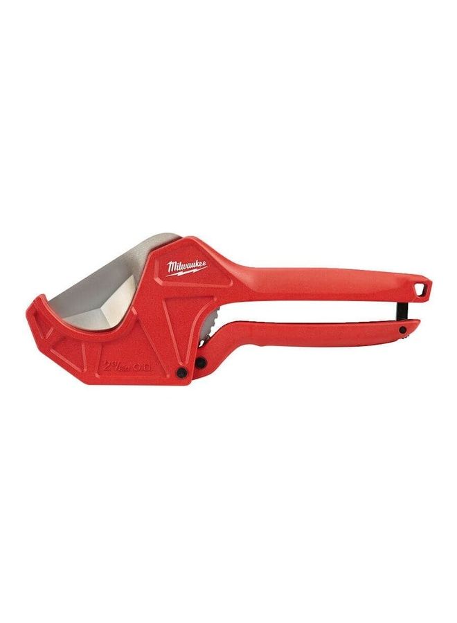 Milwaukee Ratcheting PVC Pipe Cutter 60 mm Red 30 x 0.3 x 11cm  - Image 1