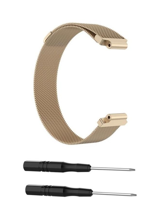BGM Replacement Strap With 2-Piece Screwdriver For Garmin Forerunner 235 Champagne Gold - Image 1