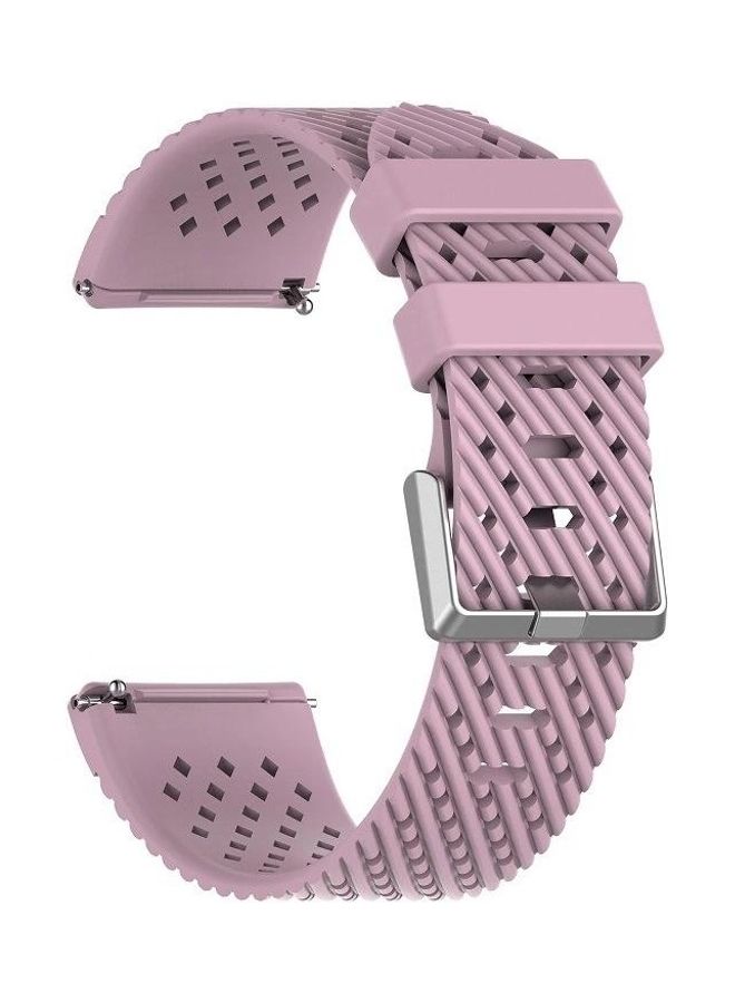 BGM Silicone Replacement Strap Band For Fitbit Versa/2/Lite 20cm Light Purple - Image 1