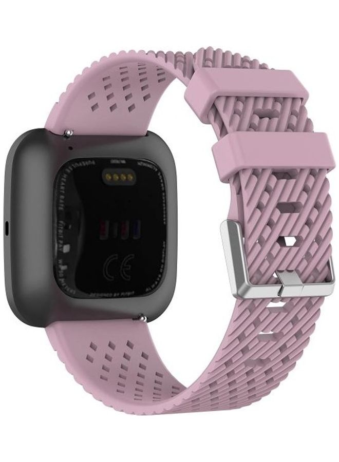 BGM Silicone Replacement Strap Band For Fitbit Versa/2/Lite 20cm Light Purple - Image 2
