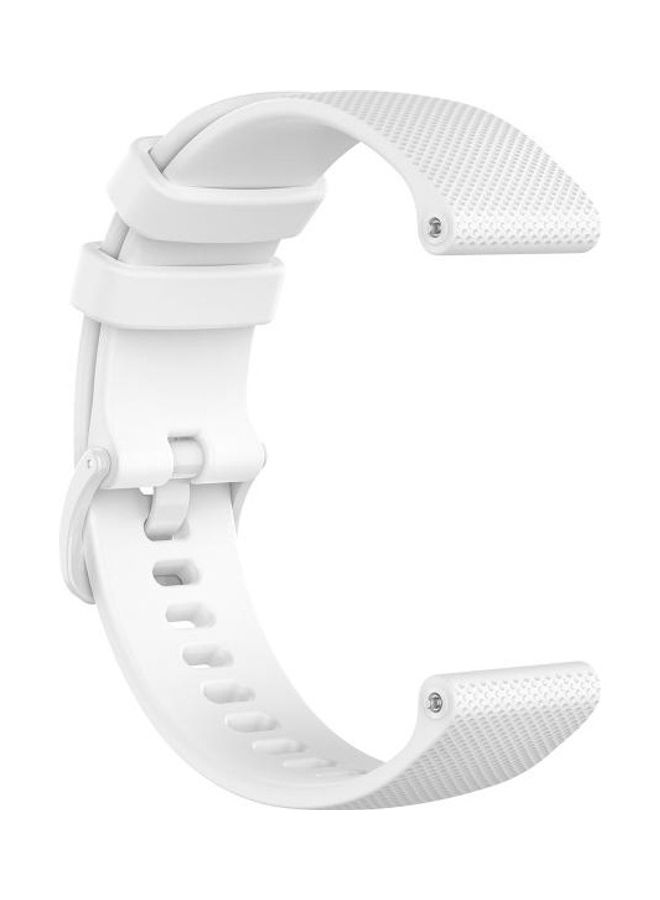 BGM Replacement Silicone Strap For Garmin Vivoactive 4 22mm White - Image 3